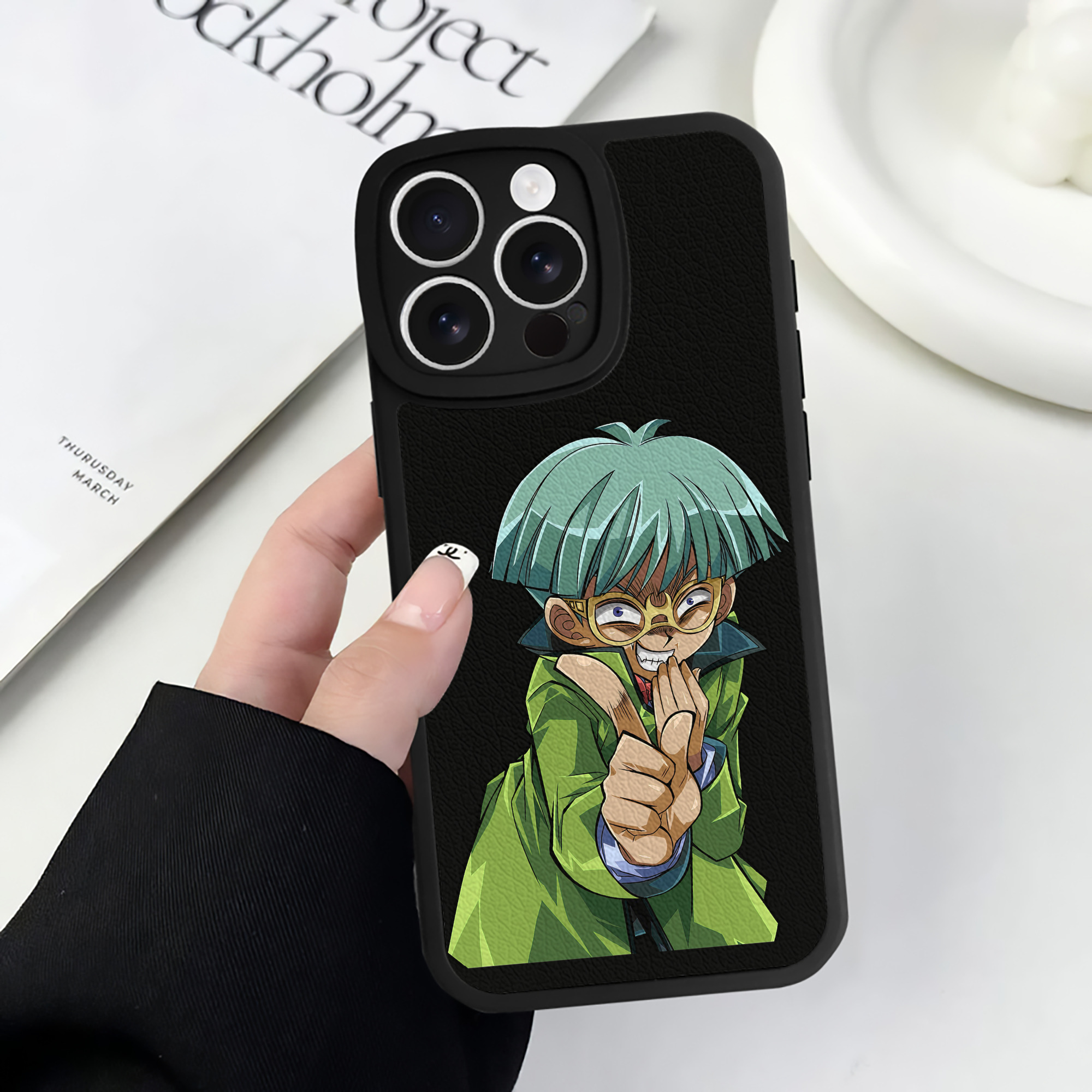 （画像用） 遊☆戯☆王 Yu-Gi-Oh! 【iPhone 16シリーズ対応】シリコンスマホケース（レザー調） 材質：シリコン